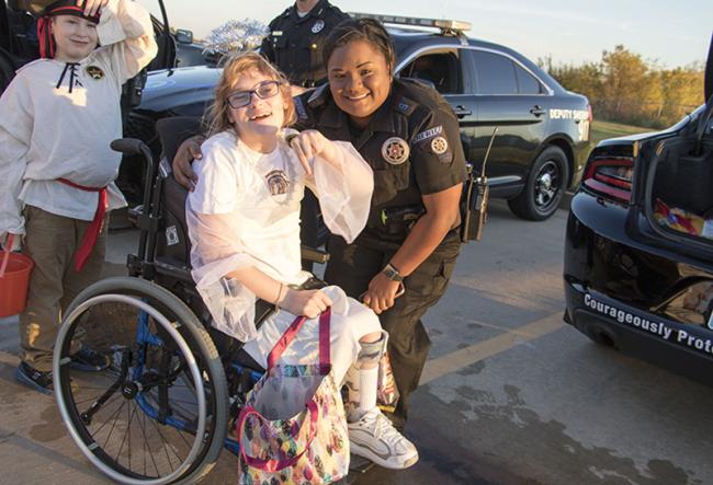 Patient gets candy from car